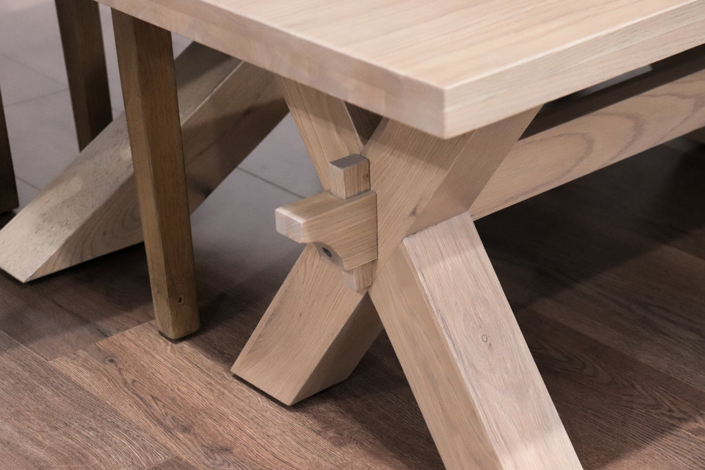 Parnell 2m Starburst + Bench + 4 Willow Chairs