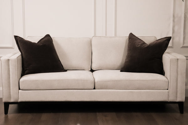 Savannah 3 Seater - Light Grey Fabric
