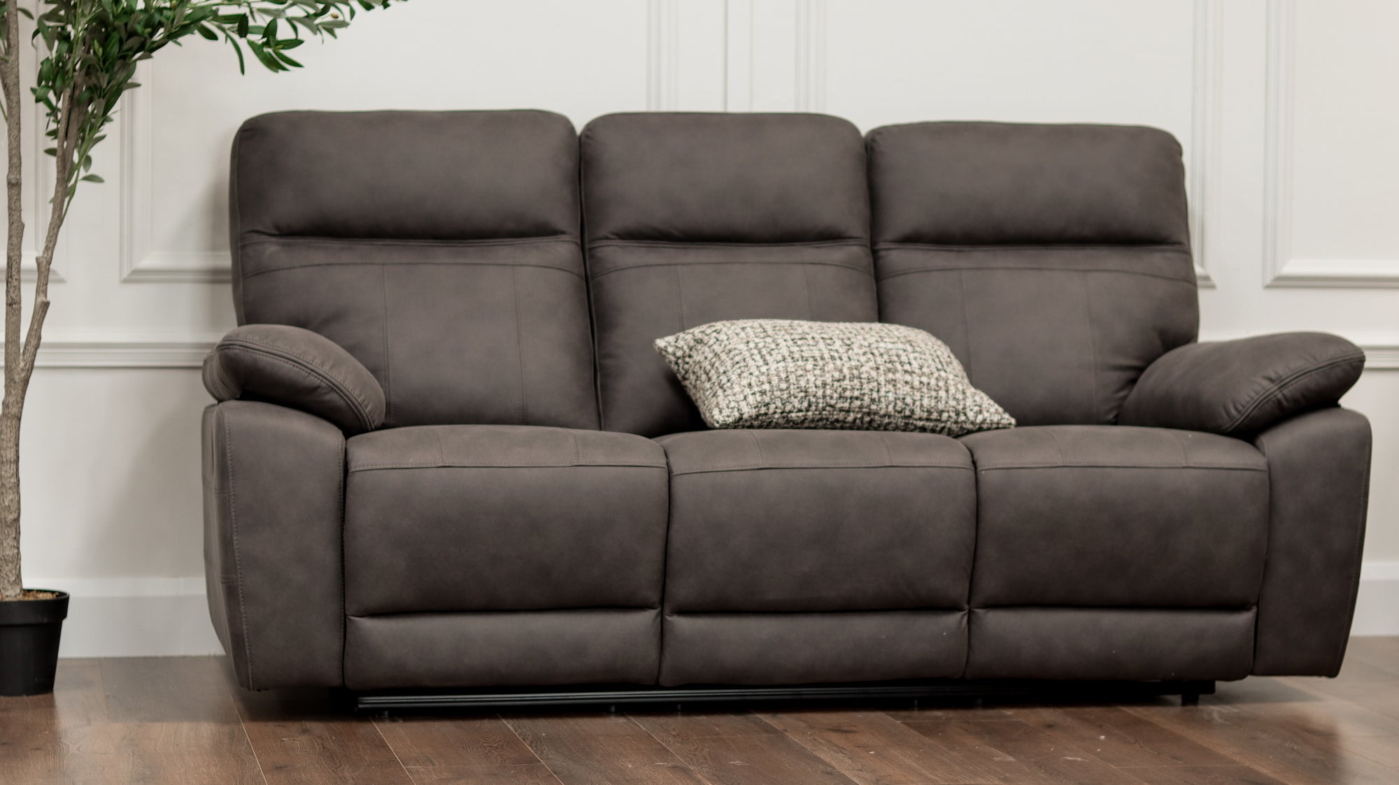 Jude Sofa Range - Charcoal Suede