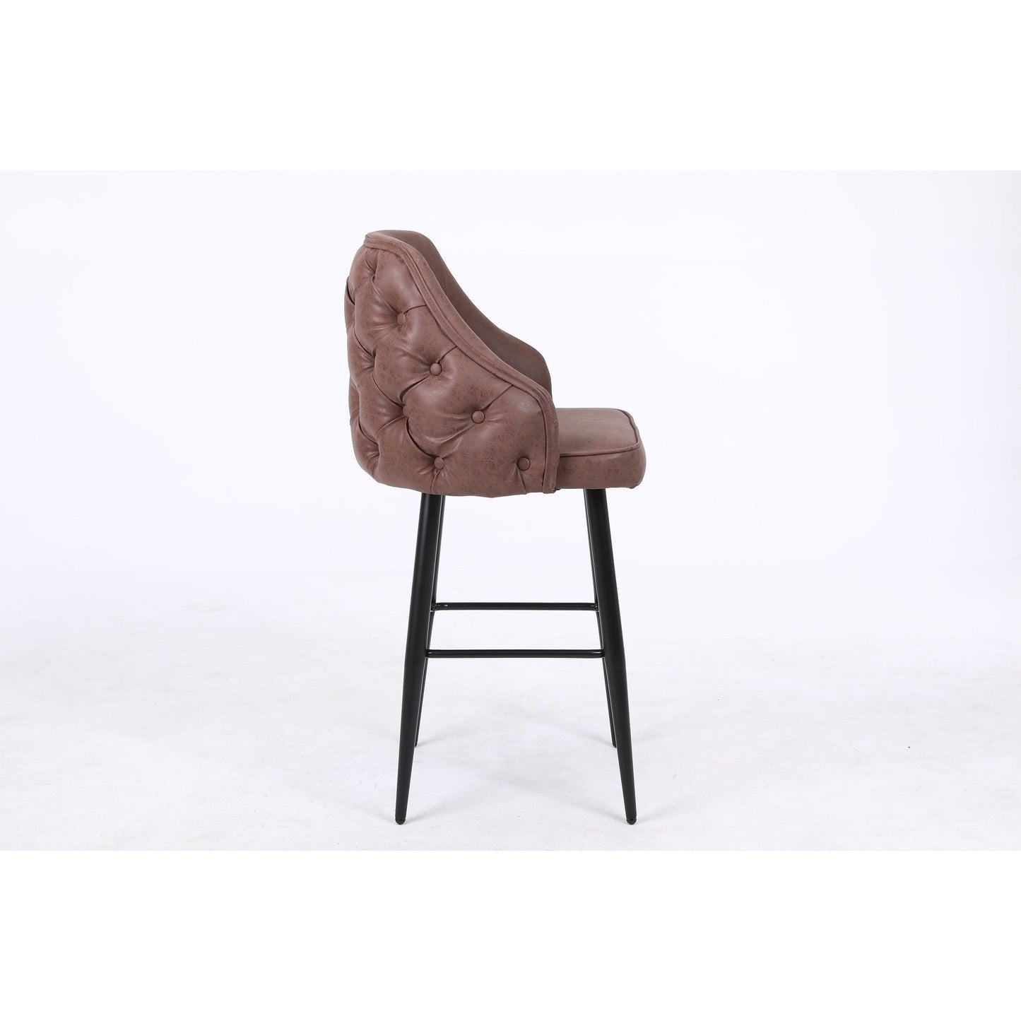 Astley  Barstool - Expresso Brown Suede