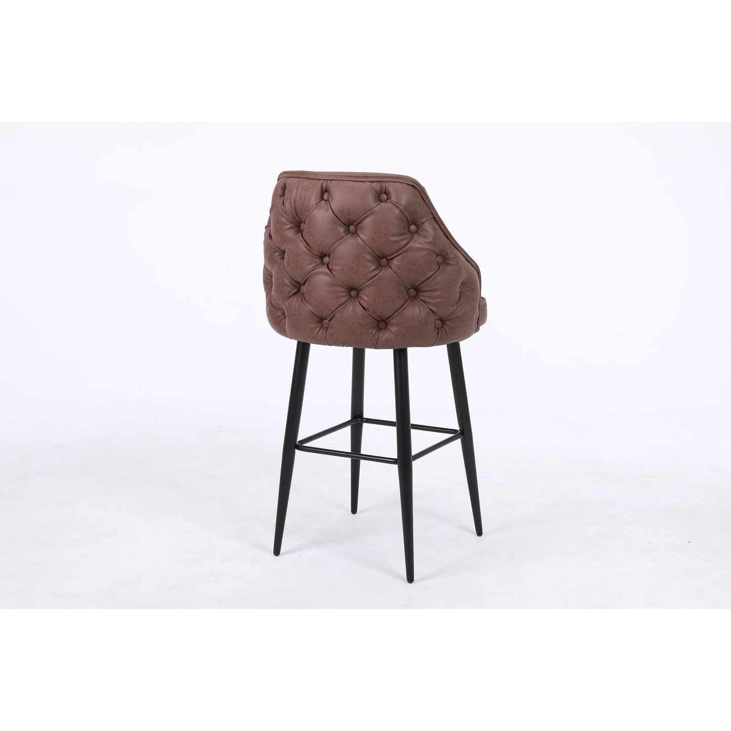 Astley  Barstool - Expresso Brown Suede