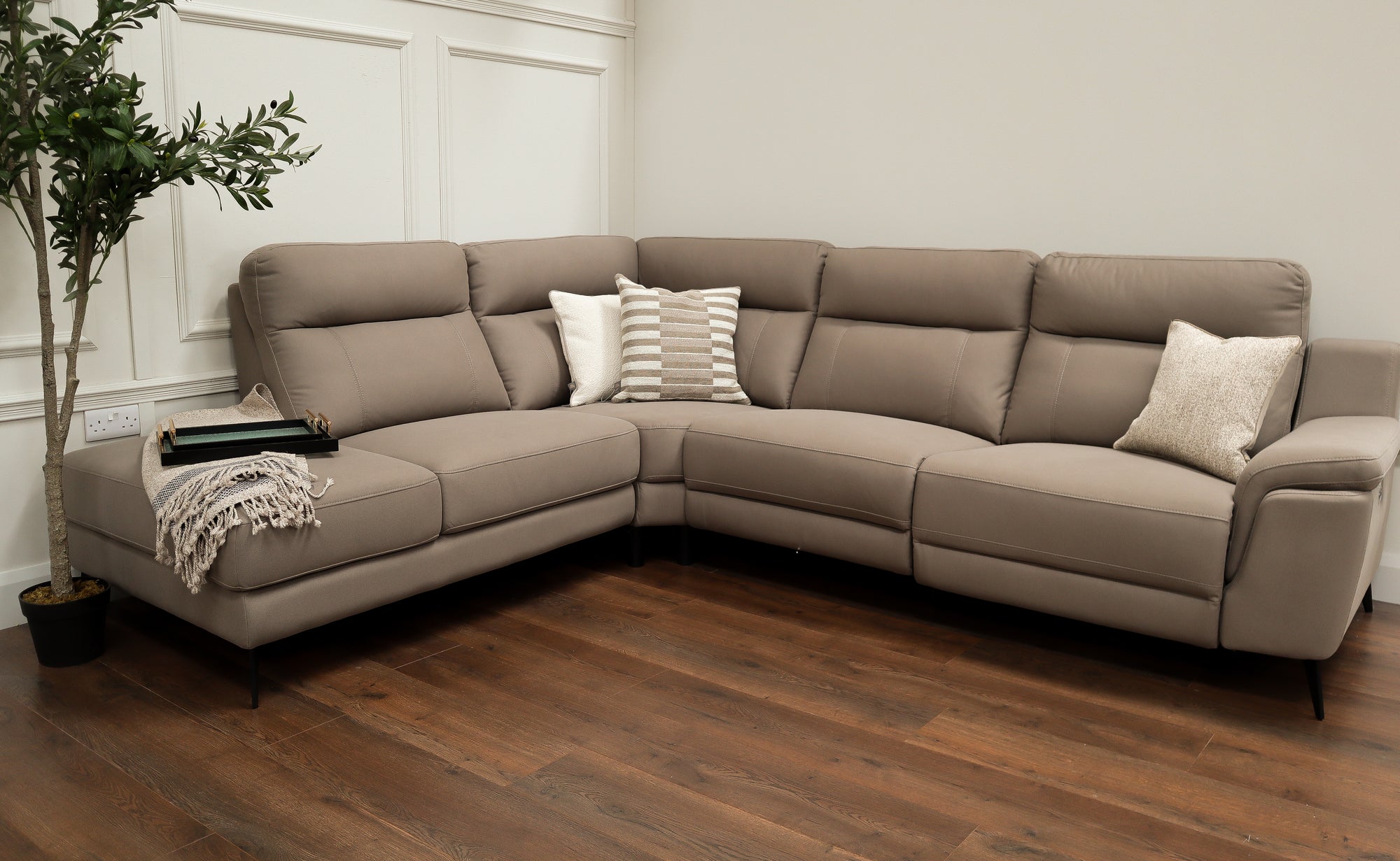Lara Corner Chaise - LHF - Stone
