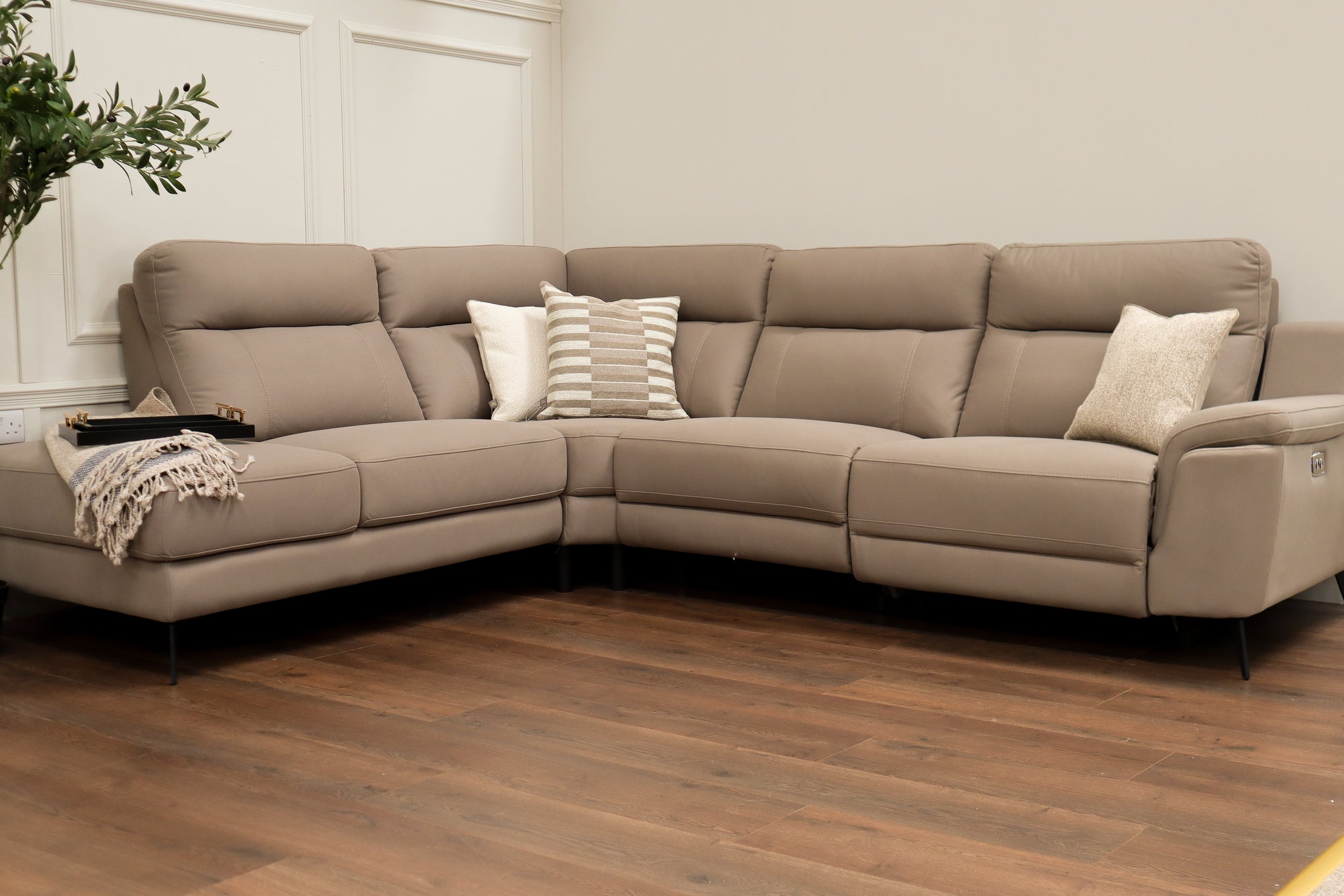Lara Corner Chaise - LHF - Stone