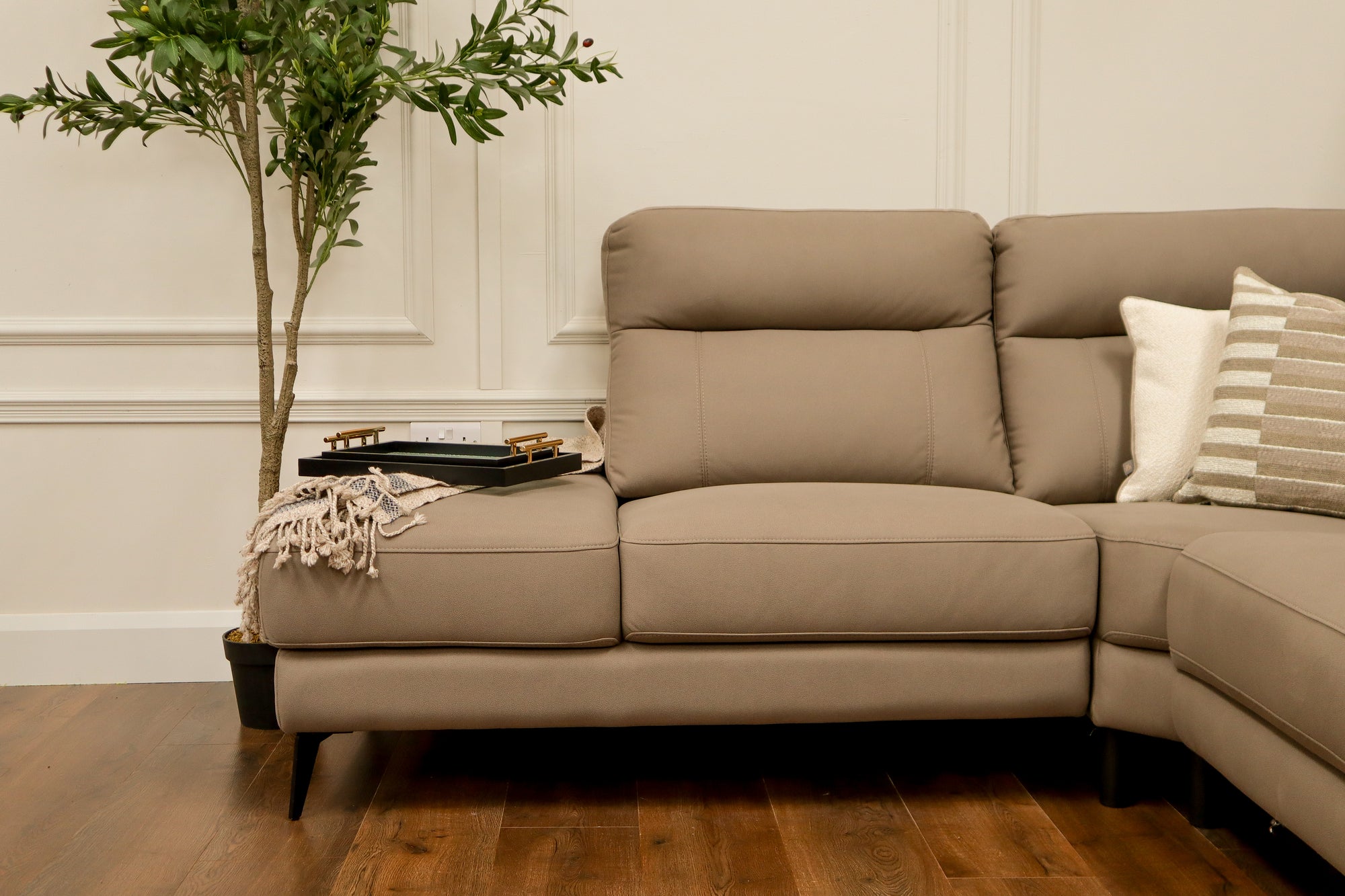 Lara Corner Chaise - RHF - Stone