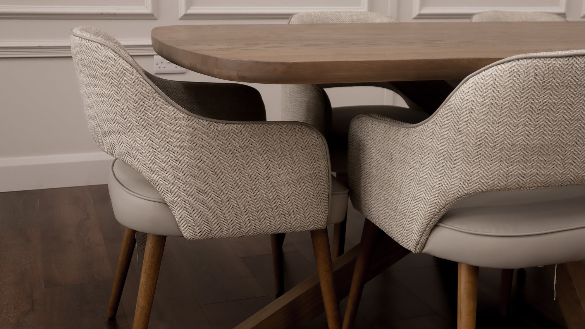 Ashley 2.1m Table + 6 Pisa Chairs