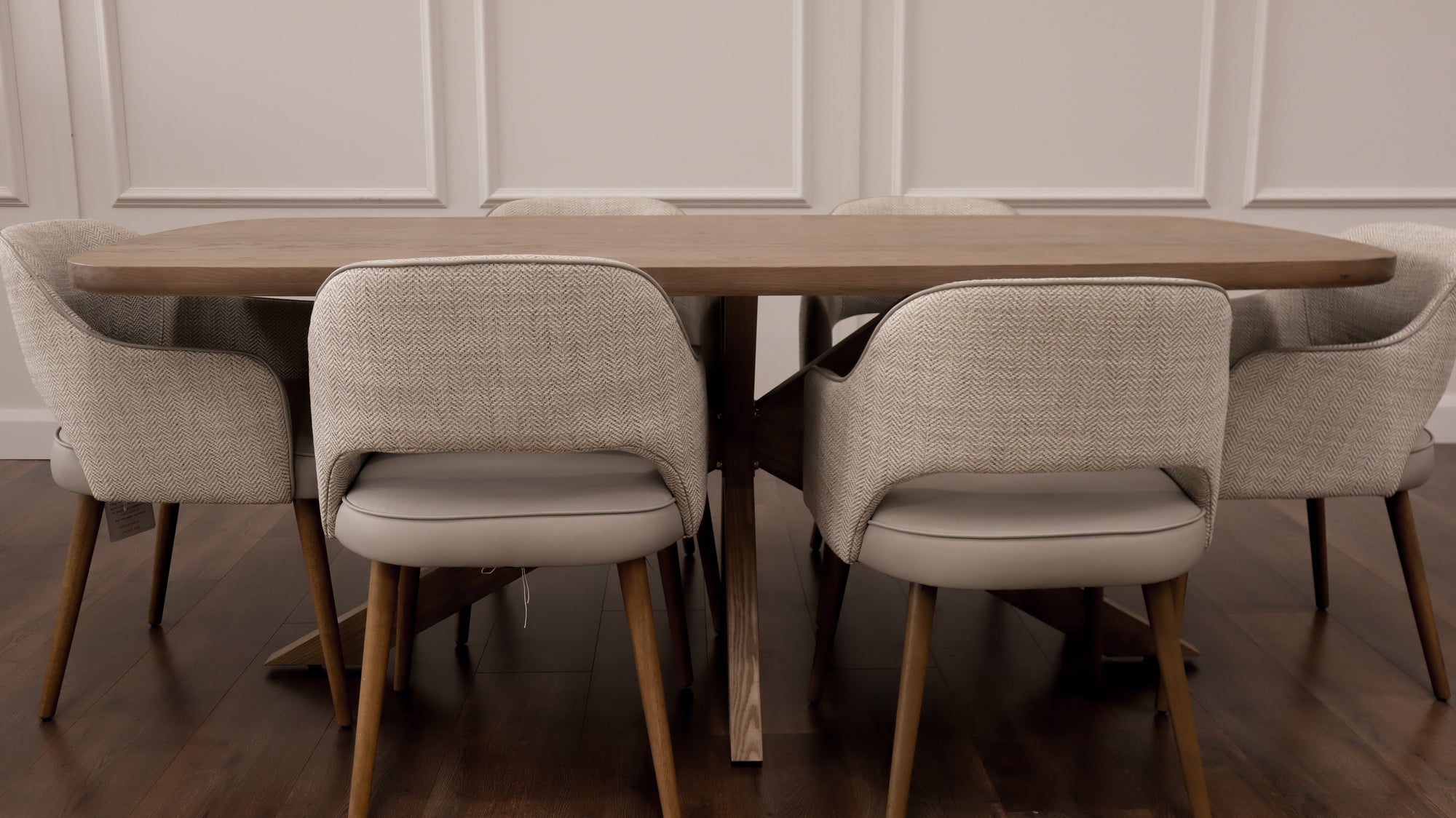 Ashley 2.1m Table + 6 Pisa Chairs