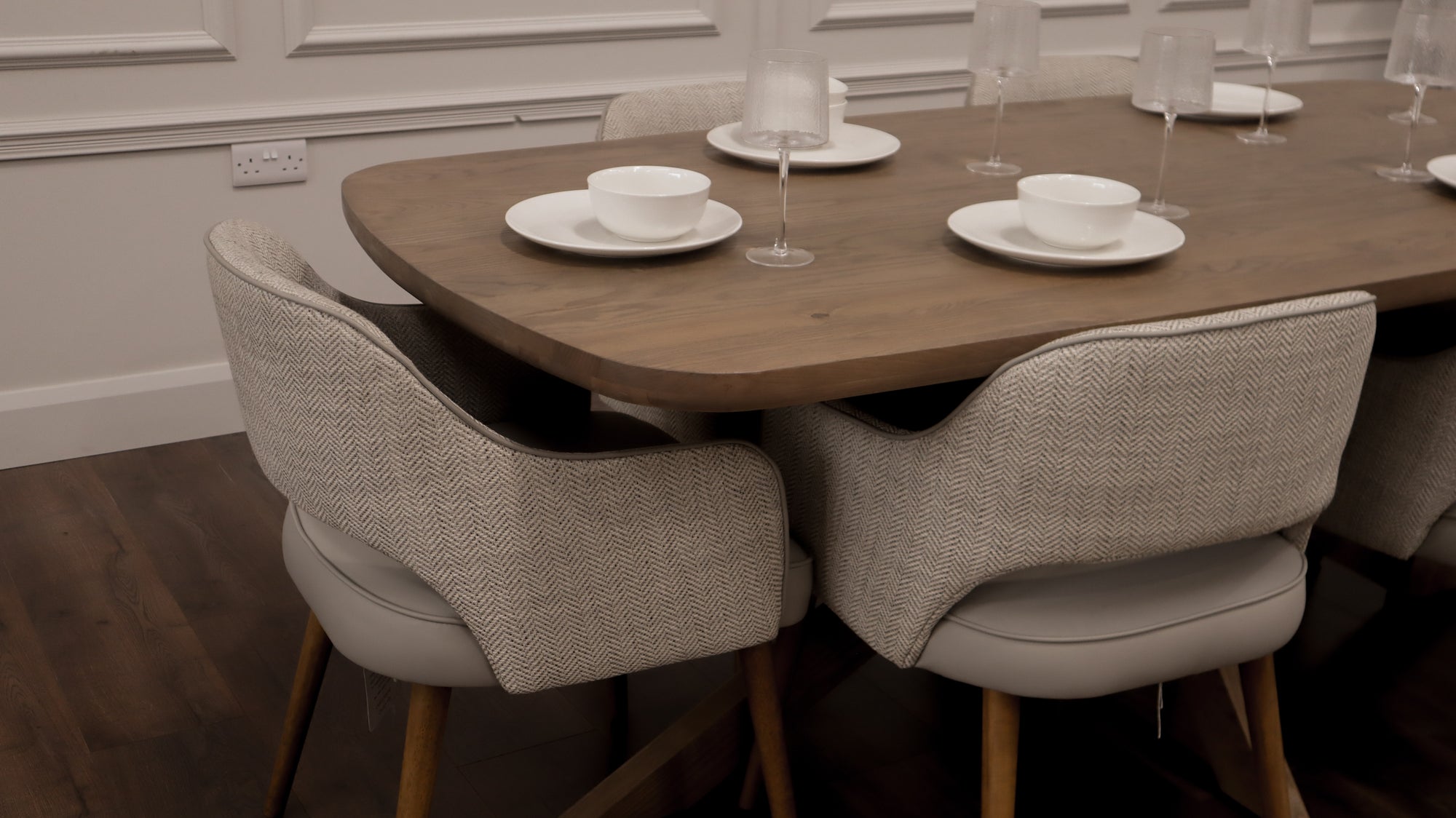 Ashley 2.1m Table + 6 Pisa Chairs