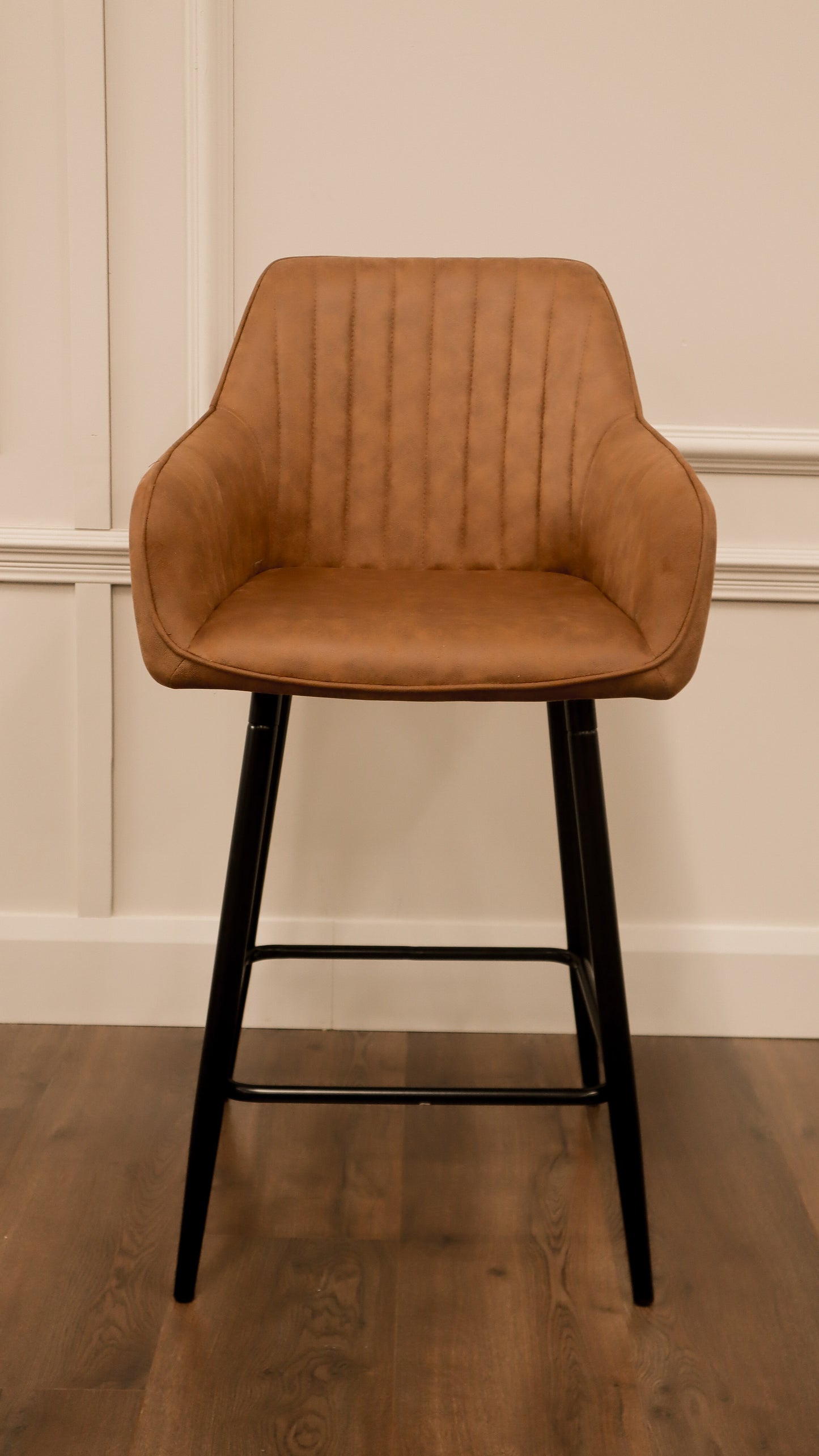 EZ Bar Stool - Tan Suede