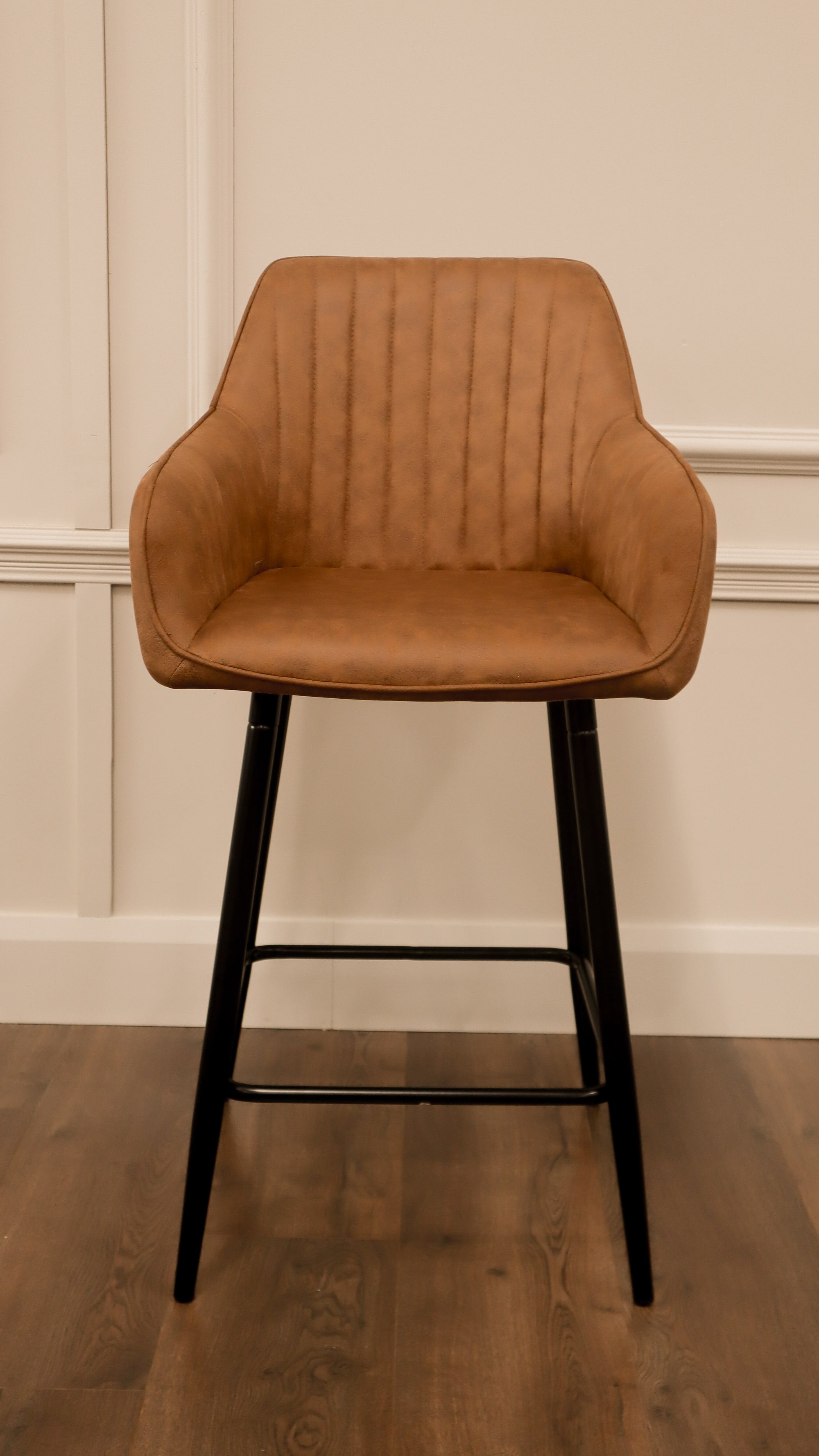EZ Bar Stool - Tan Suede