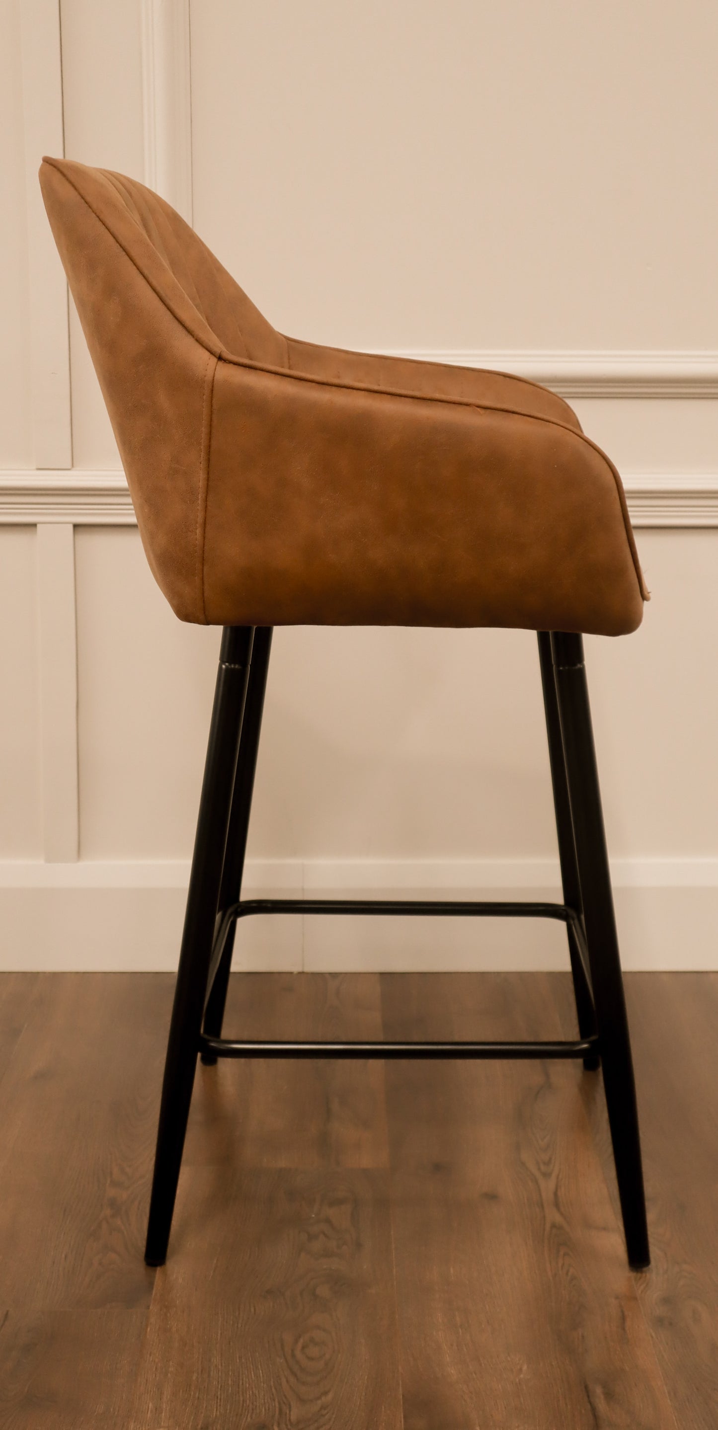 EZ Bar Stool - Tan Suede