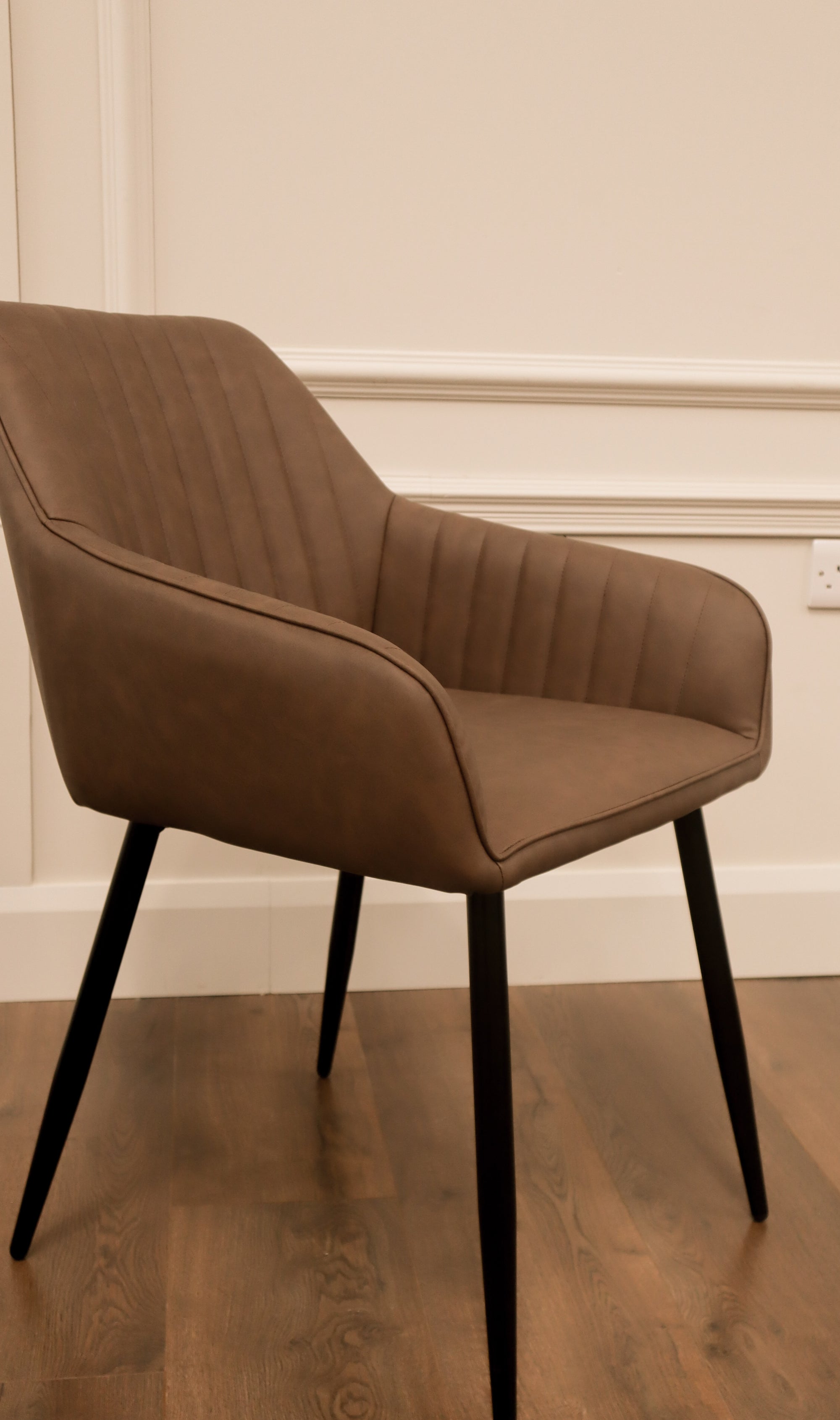EZ Dining Chair - Brown PU