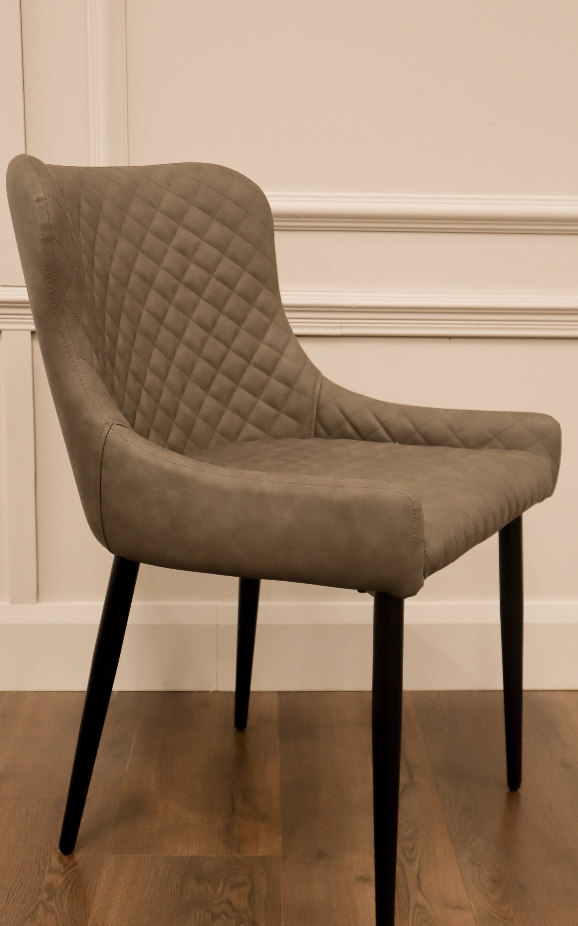 Diamond Dining Chair - Grey PU