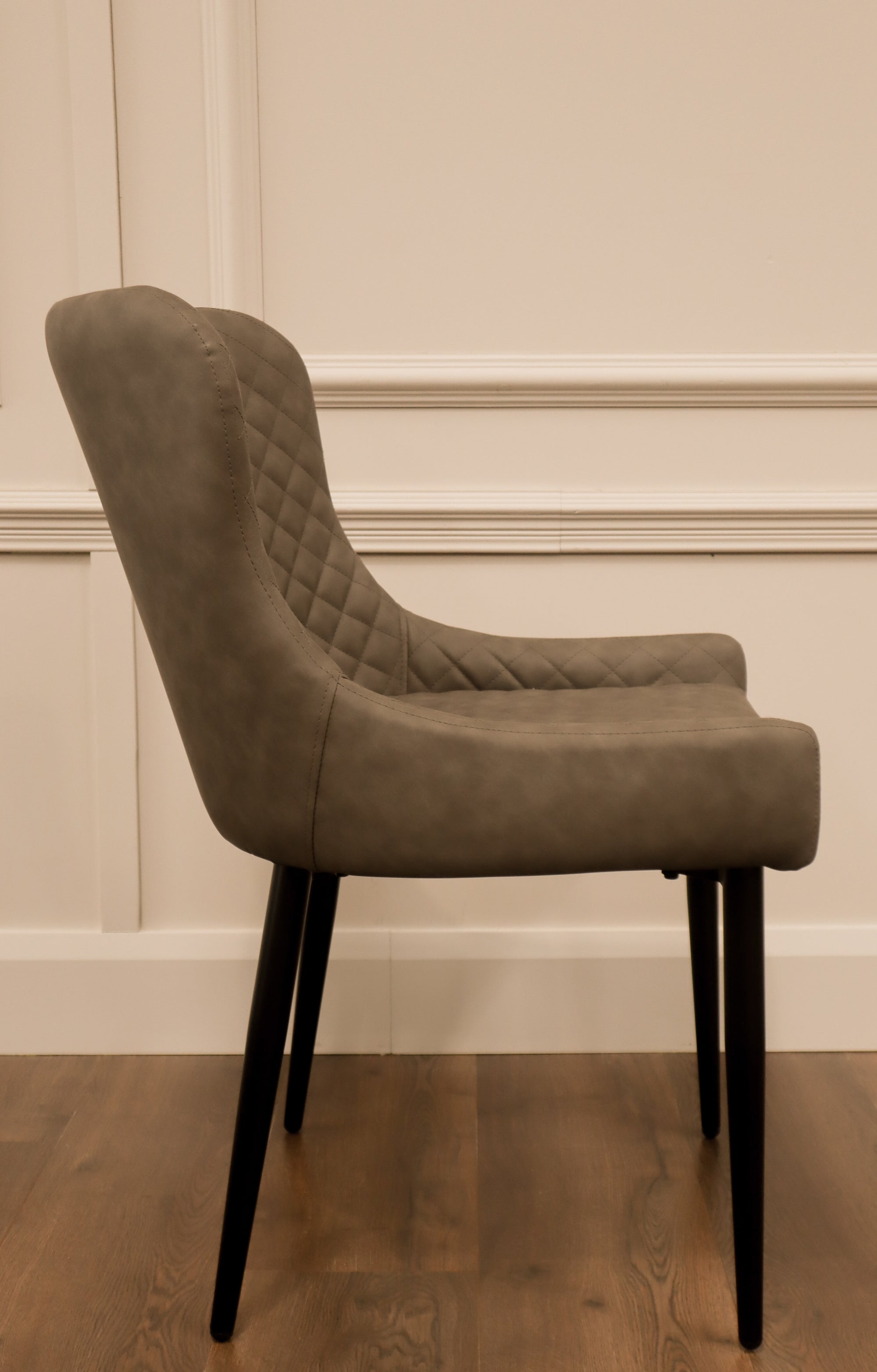 Diamond Dining Chair - Grey PU