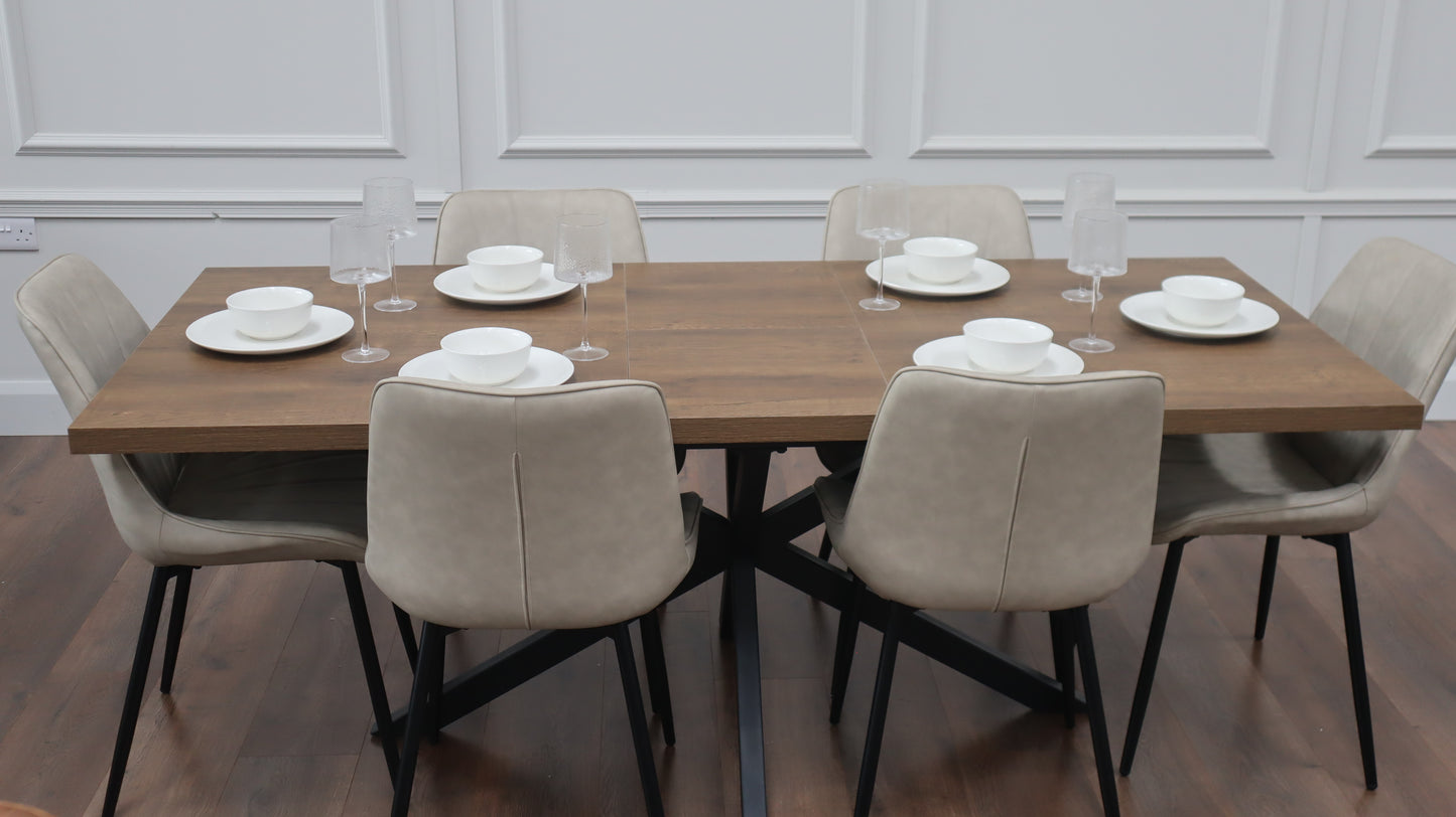 Pan Dark 1.6m/2m + 6 Tilly Taupe  PU