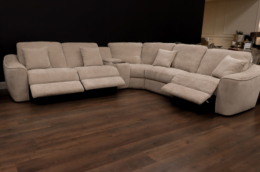 Grand Haven Power Corner - Chenille Stone Beige