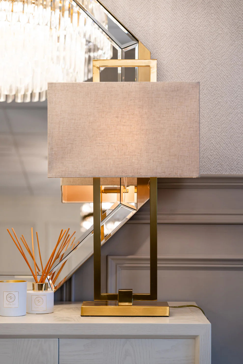 Jade Table Lamp - 72cm
