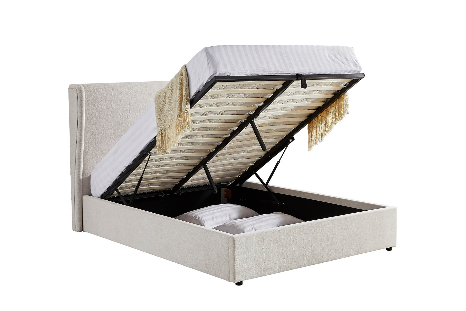 MARGOT Super King  OTTOMAN BED FRAME - Cashmere