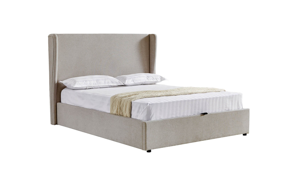 Marbella Super King  OTTOMAN BED FRAME - Greige