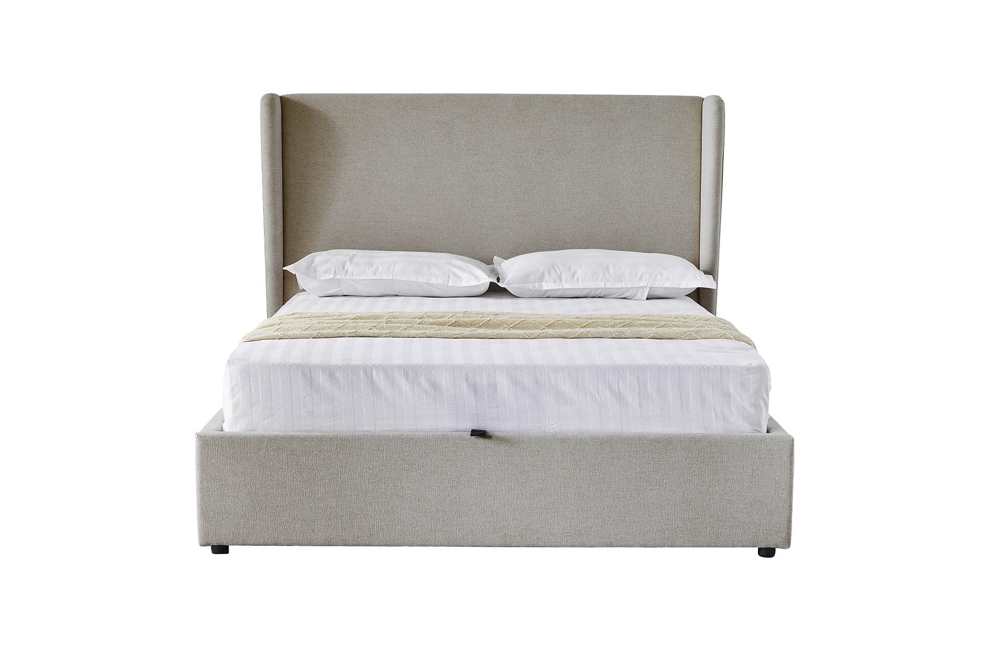 Marbella Double  OTTOMAN BED FRAME - Greige
