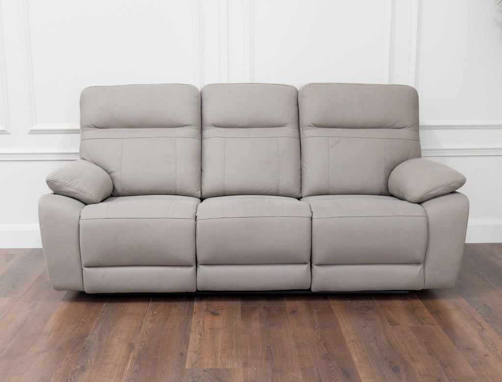 Jude 3 seater - Stone Microfibre Fabric