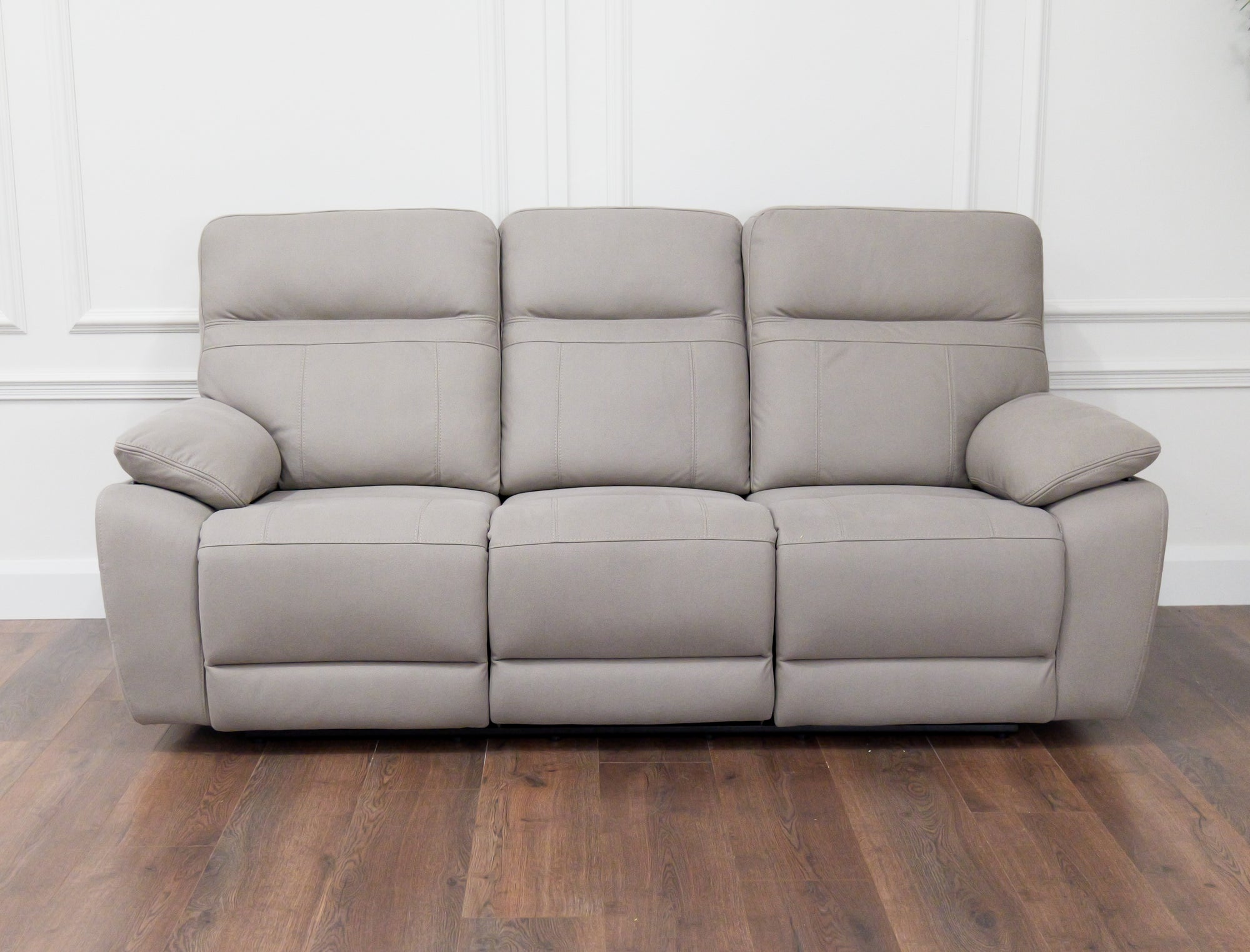 Jude 3 seater - Stone Microfibre Fabric