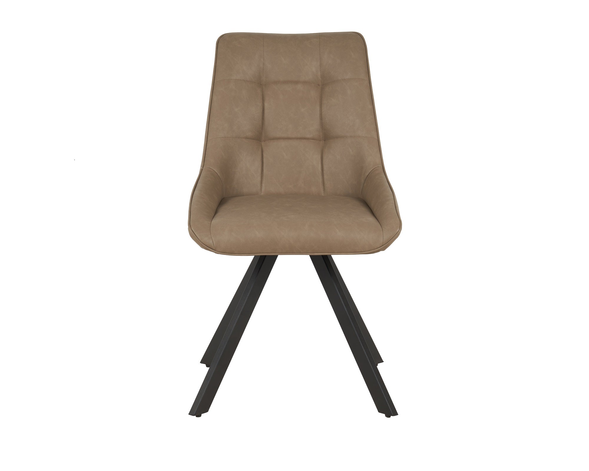 Pedro Dining Chair - Dark Taupe Suede
