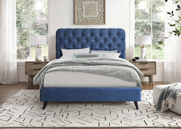 Pene Bed Double - Dark Blue