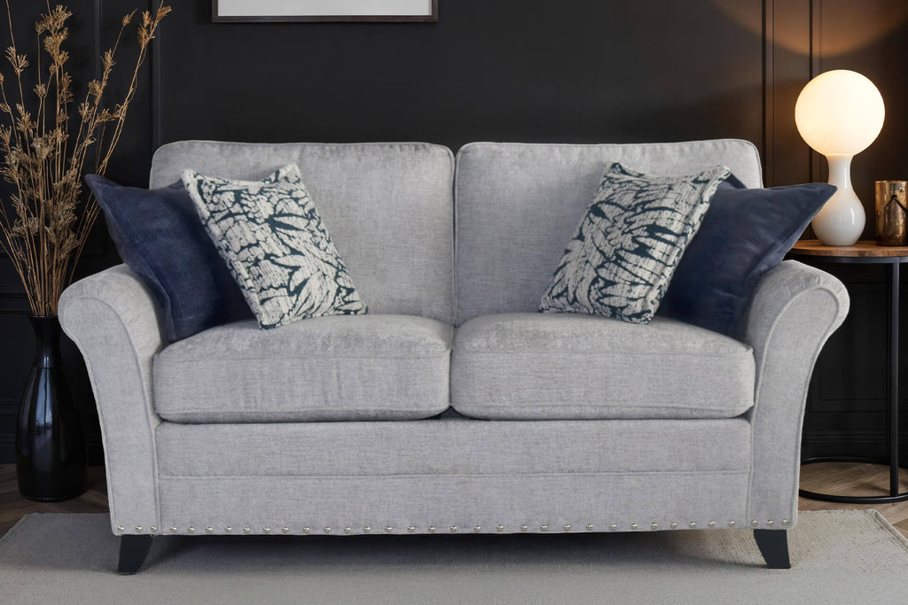 PIPPA 2 SEATER SOFA - SILVER