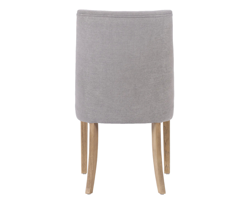 Rosa Dining Chair - Stone Linen Fabric
