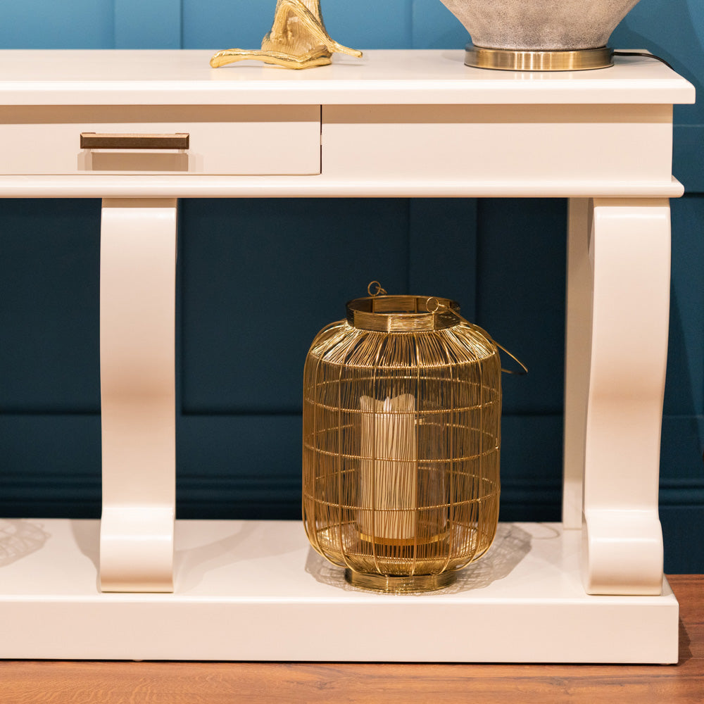 Scroll 150cm with Drawer - Ivory