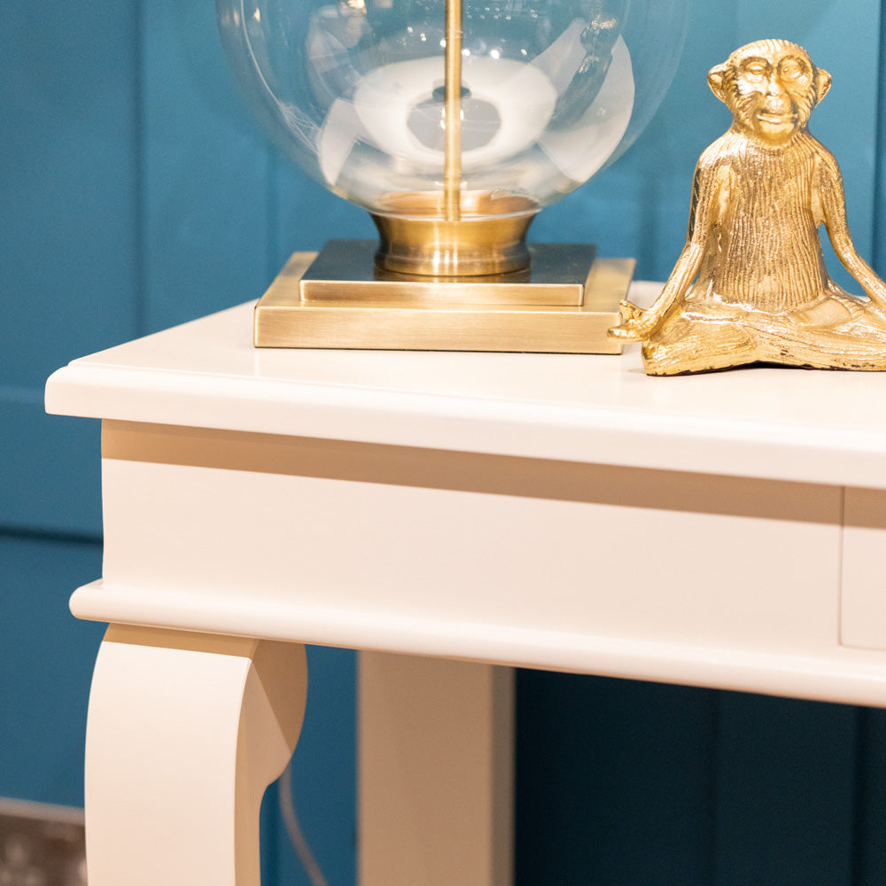 Scroll 150cm with Drawer - Ivory