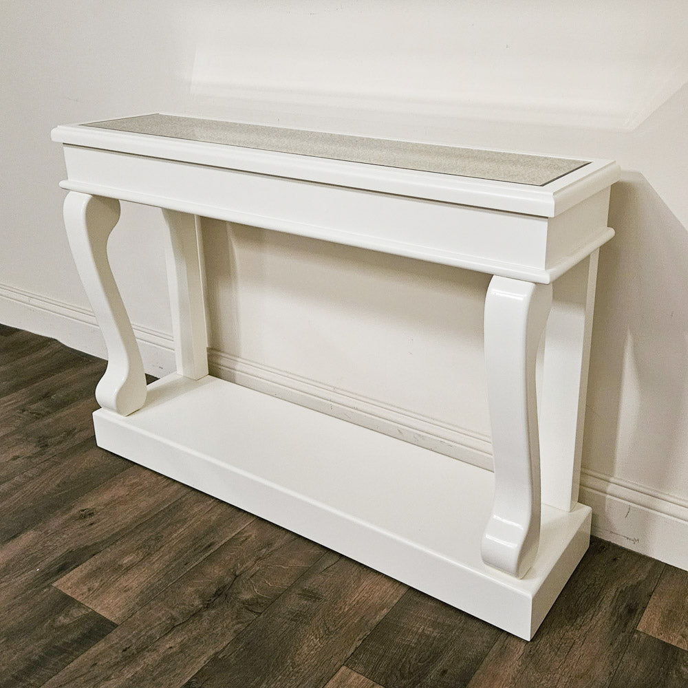 Scroll Ivory 120cm with antique mirror top