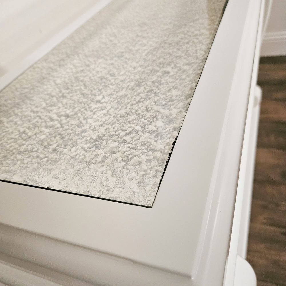 Scroll Ivory 120cm with antique mirror top