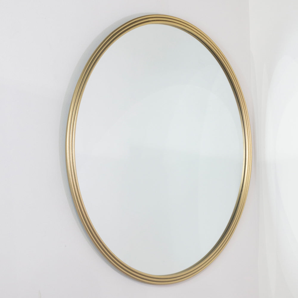 Odessa round mirror 90cm - Gold