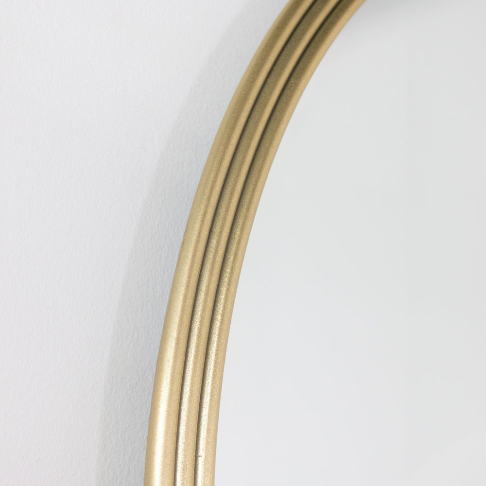 Odessa round mirror 90cm - Gold