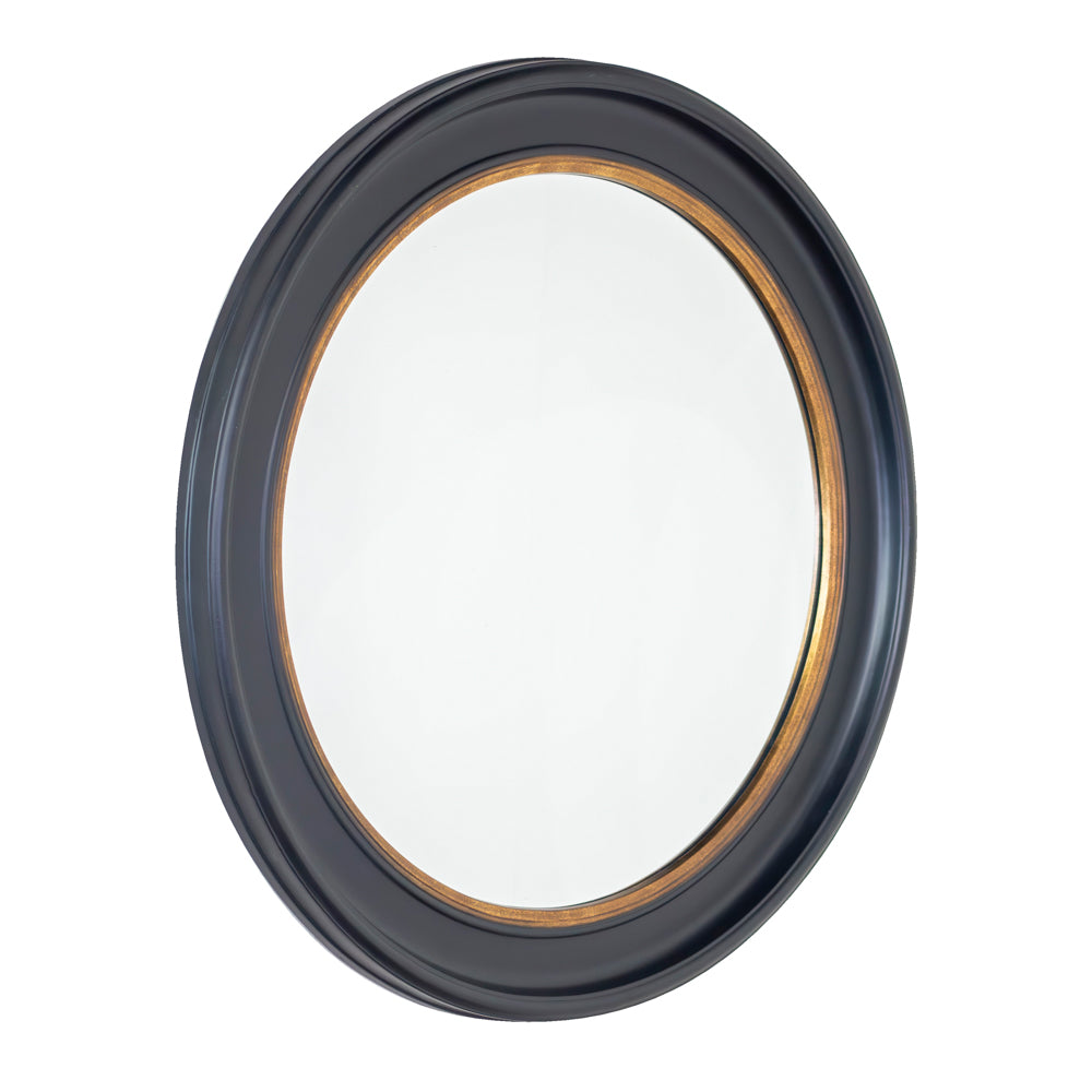 Macy round mirror  90cm - Black/gold