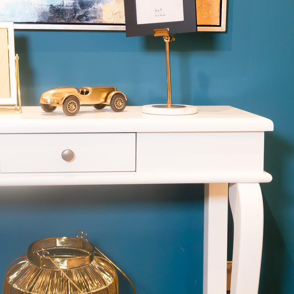 Scroll  90cm with drawer - Ivory