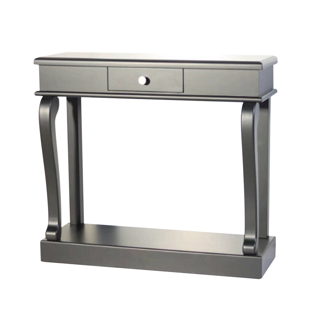Scroll  90cm with drawer - Black