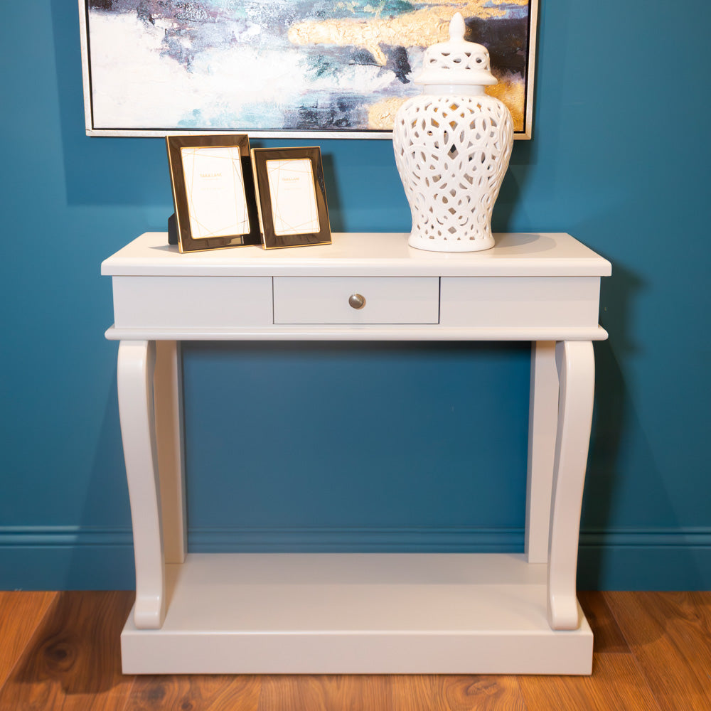 Scroll  90cm with drawer - Grey