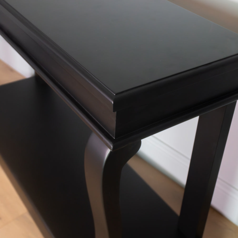 Scroll Console Table Black - 130cm