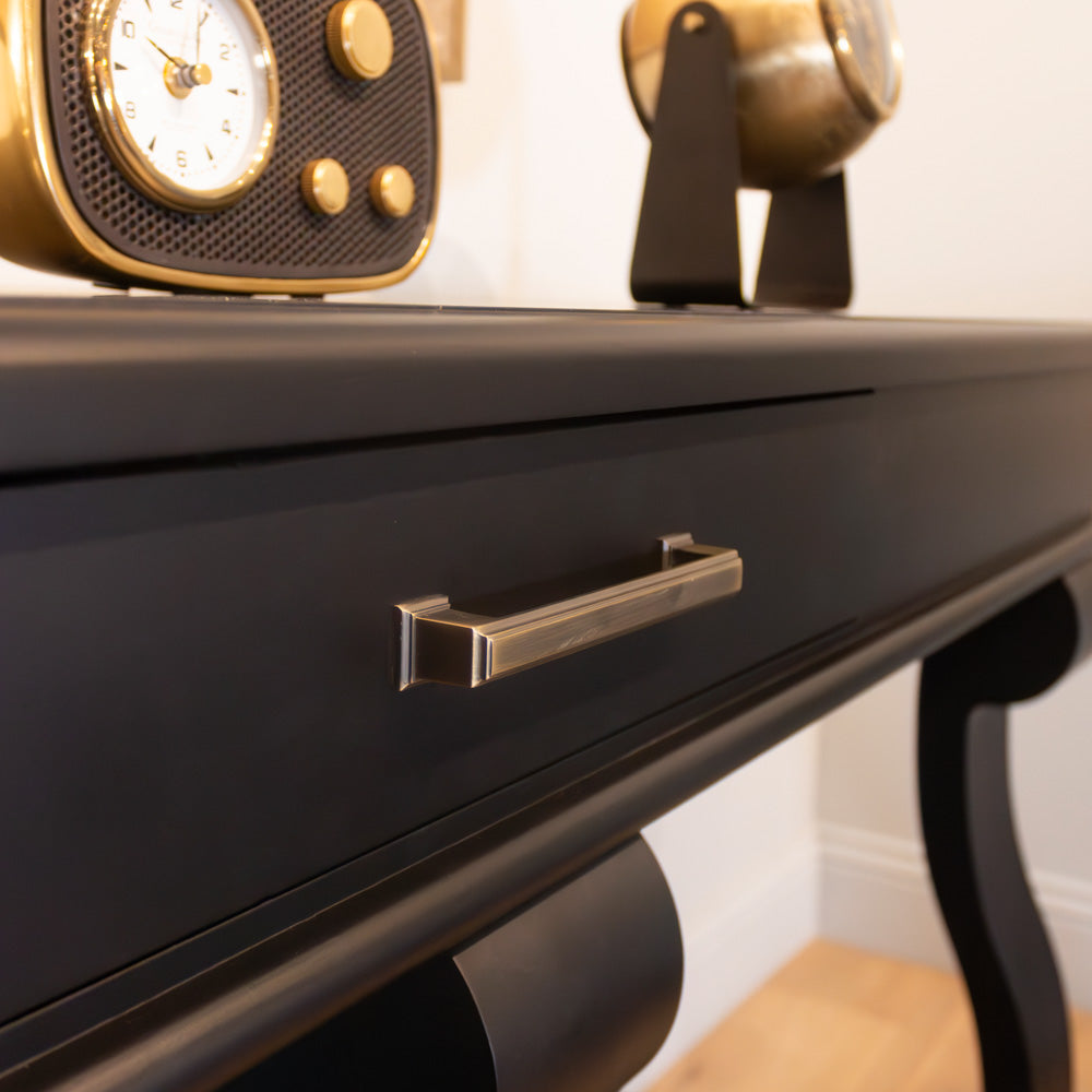 Scroll 150cm with Drawer - Black
