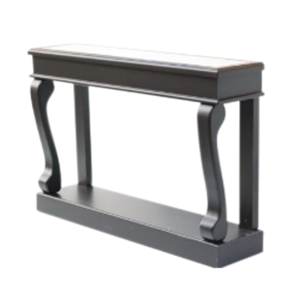 Scroll Black 120cm with antique mirror top