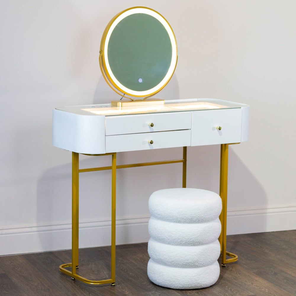Teely Plus Dressing Table Set 92cm  - White