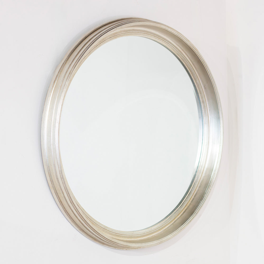 Lily round mirror 90cm - Champagne