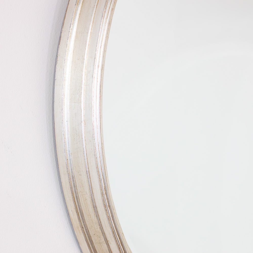 Lily round mirror 90cm - Champagne
