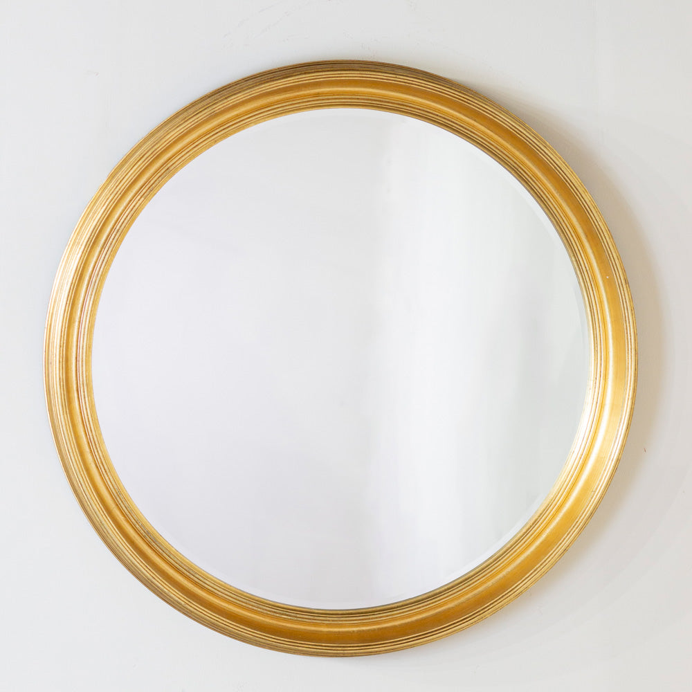 Lily round mirror 90cm - Gold