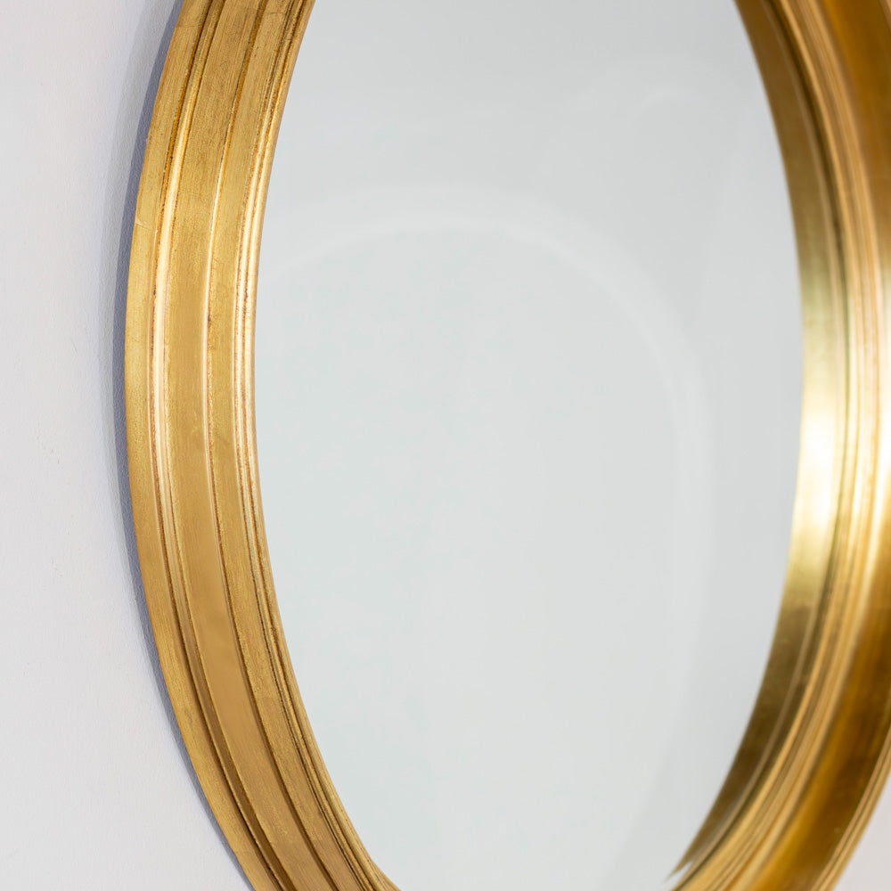 Lily round mirror 90cm - Gold