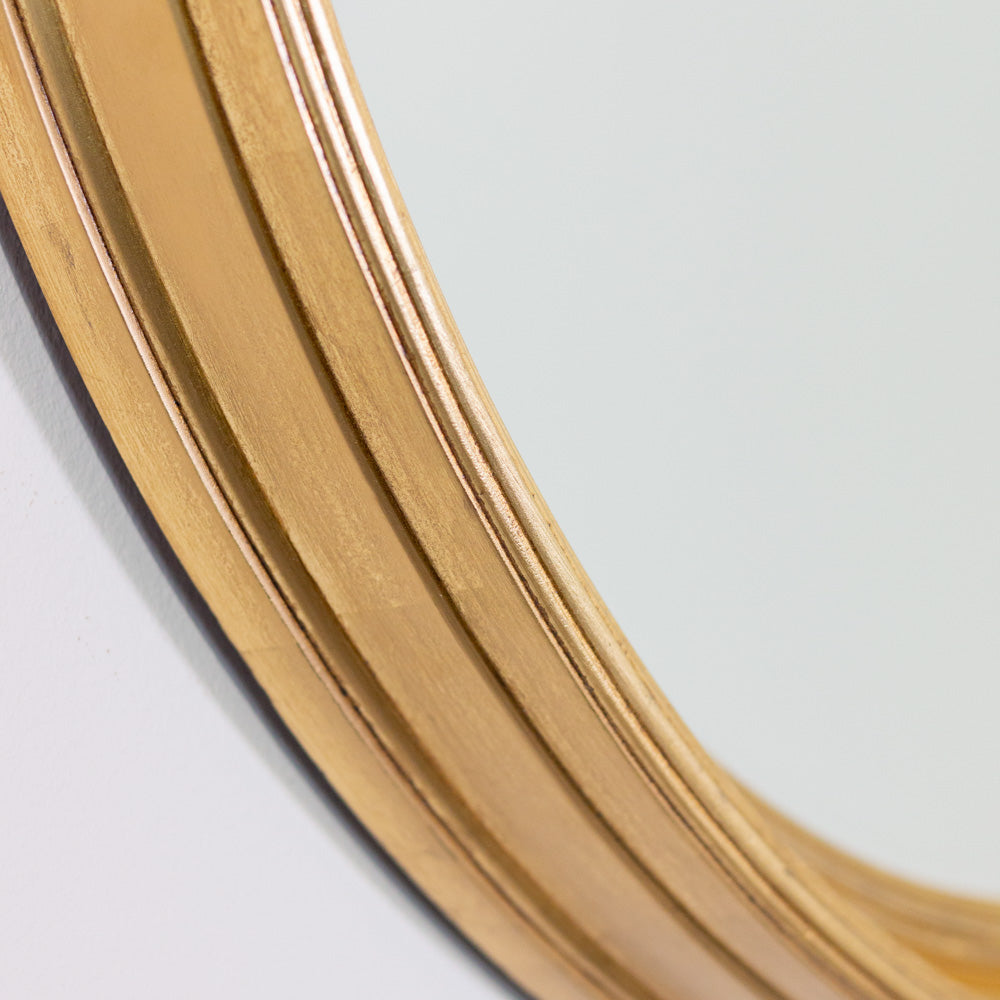 Lily round mirror 90cm - Gold