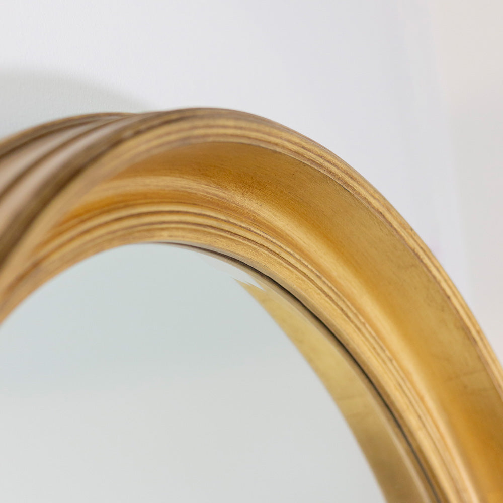 Lily round mirror 90cm - Gold