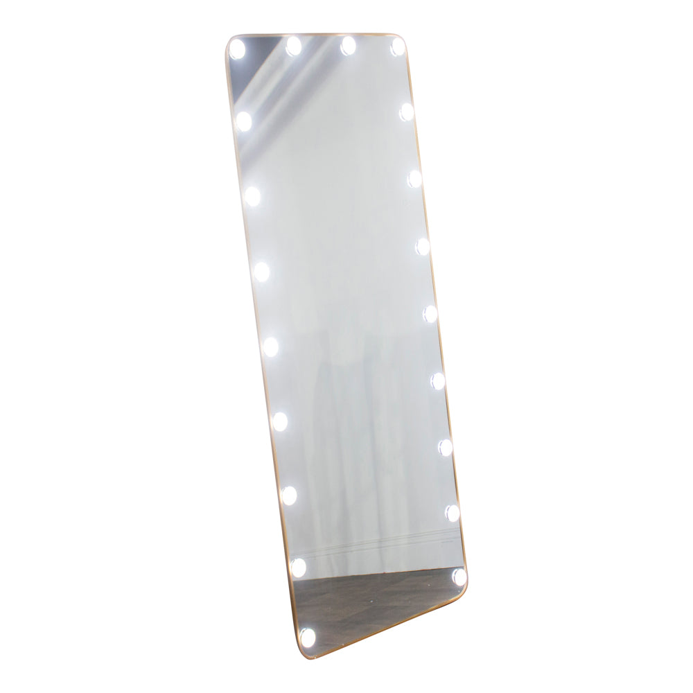 Led modena cheval arch mirror  160 x 50cm - Gold